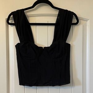 Fashion Nova Black Bodysuit Top